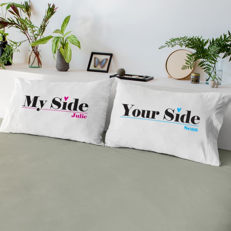 My Side / Your Side Personalised Pillowcases product image