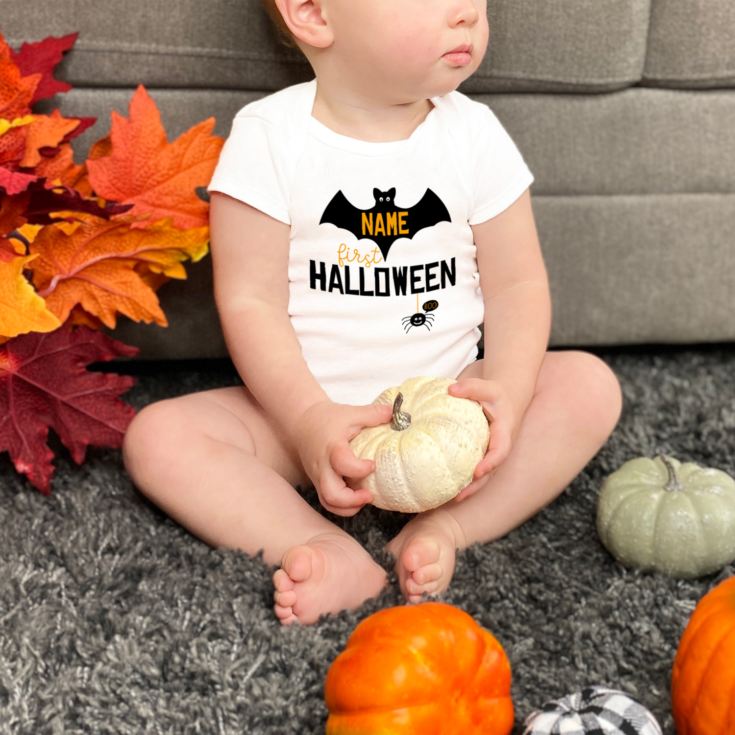 Personalised My 1st Halloween Baby Grow product image