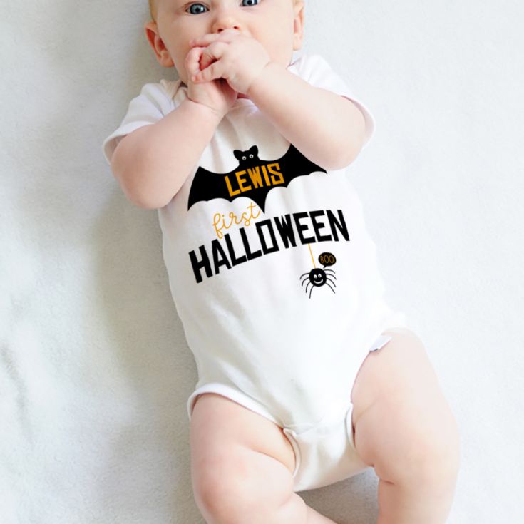 Personalised My 1st Halloween Baby Grow product image