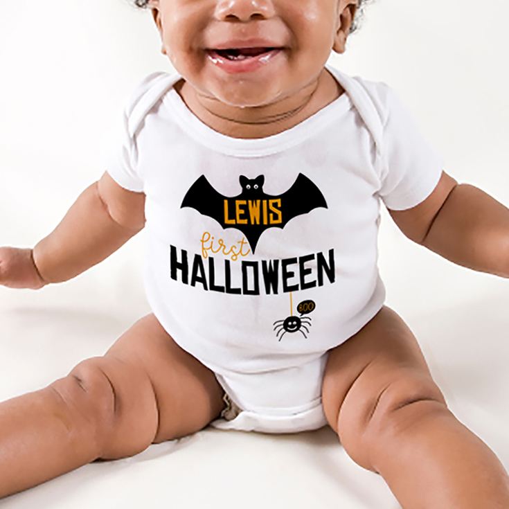 Personalised My 1st Halloween Baby Grow product image