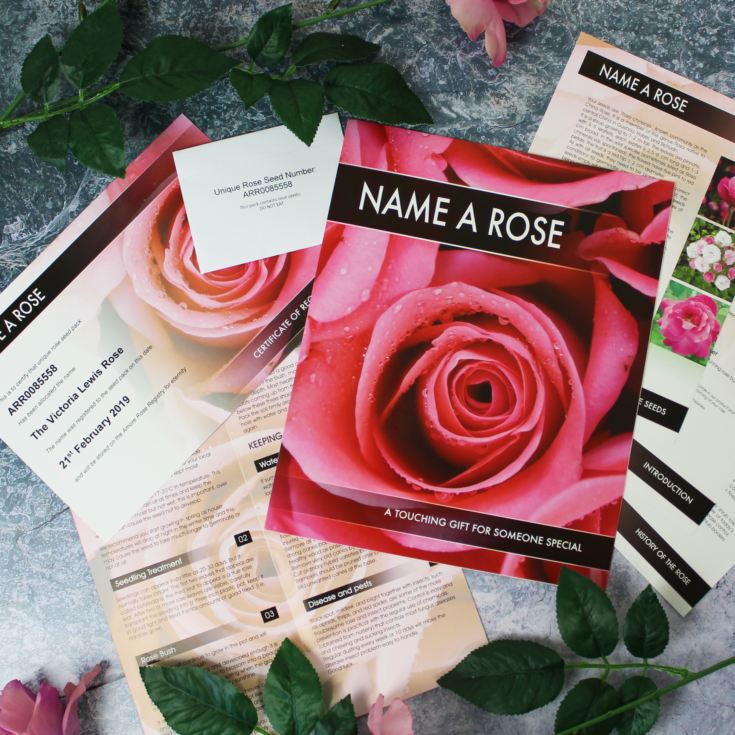 retro-sweet Name a Rose Gift Set
