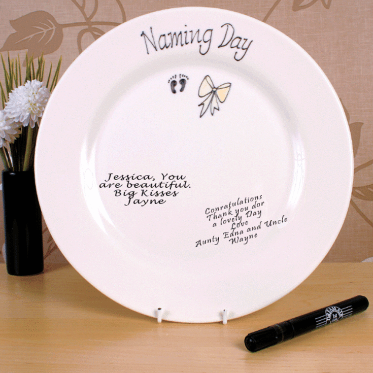 Naming Day Signature Plate The Gift Experience