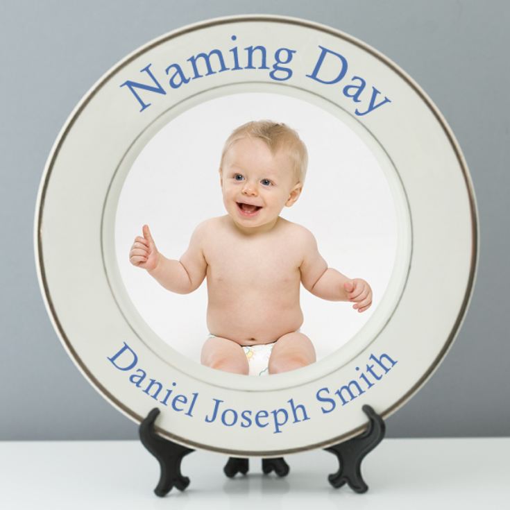 Personalised Naming Day Photo Plate product image