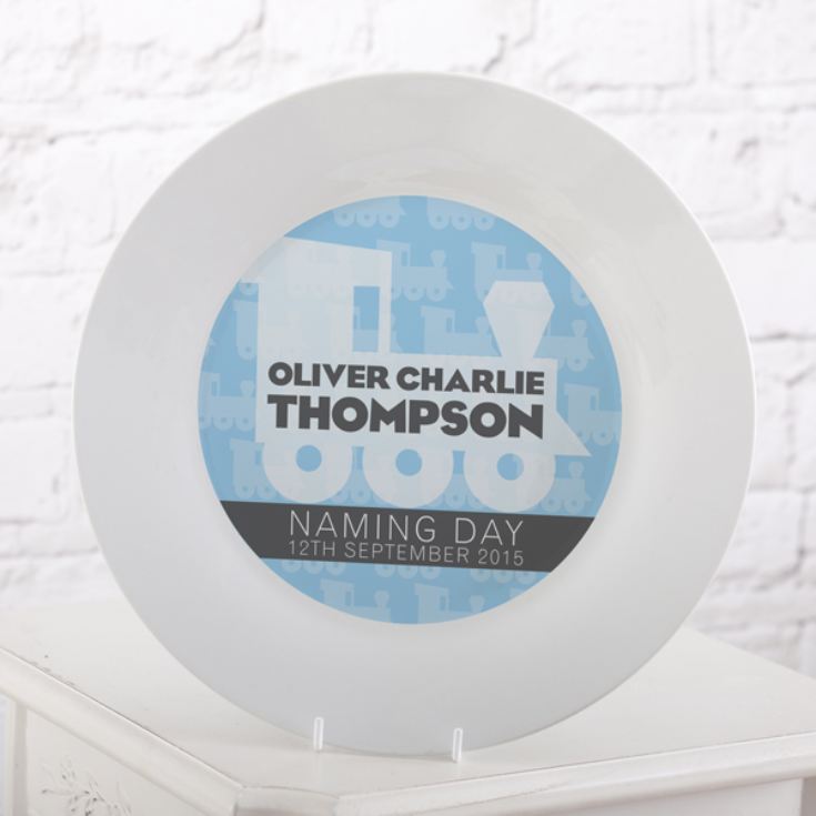 Personalised Naming Day Plate - Boy product image
