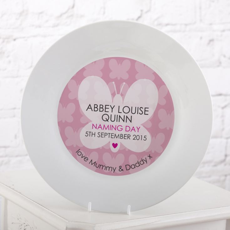 Personalised Naming Day Plate - Girl product image