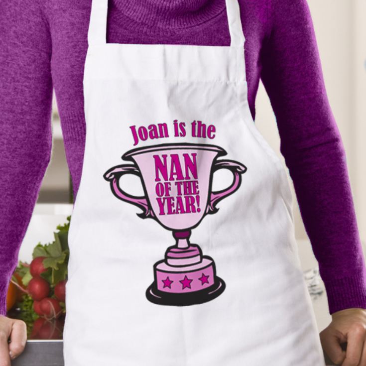 Nan of the Year Personalised Apron product image