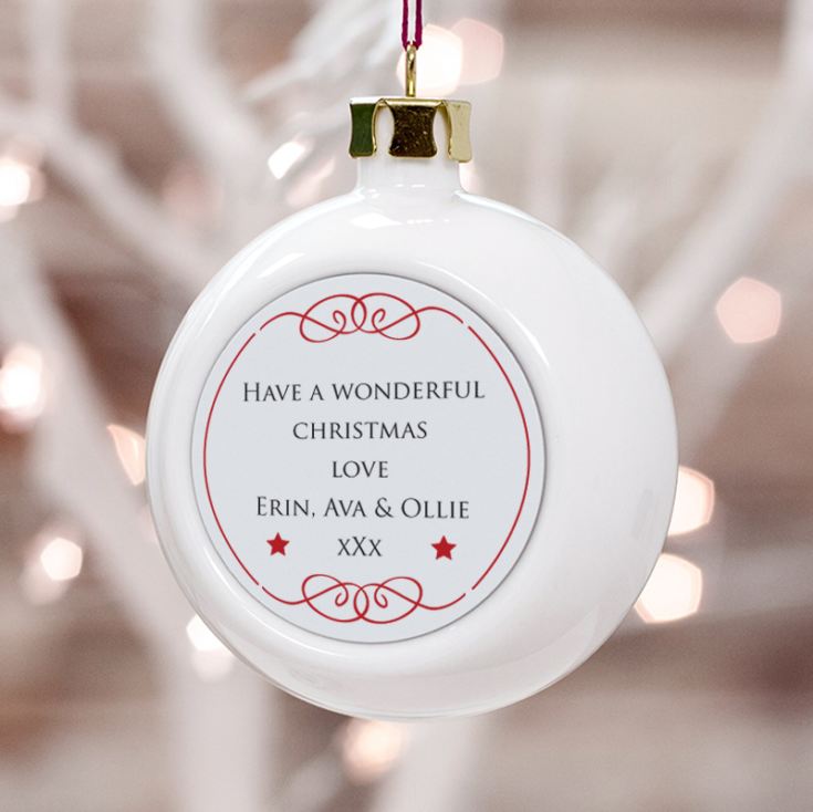 Personalised Nanna Christmas Bauble product image