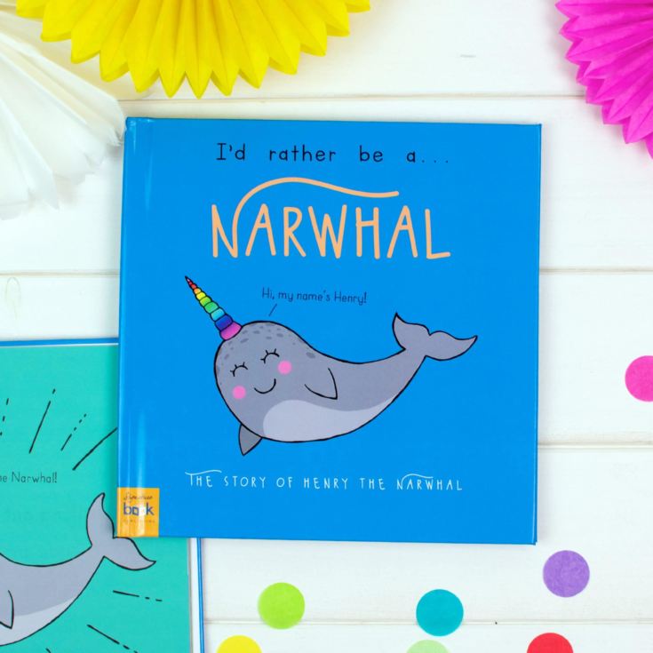 I’d Rather Be A Narwhal – Personalised Storybook product image