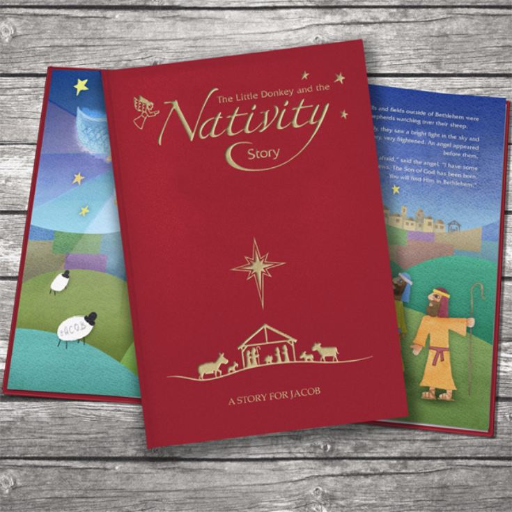 Personalised Nativity Story Embossed Classic Hardcover product image