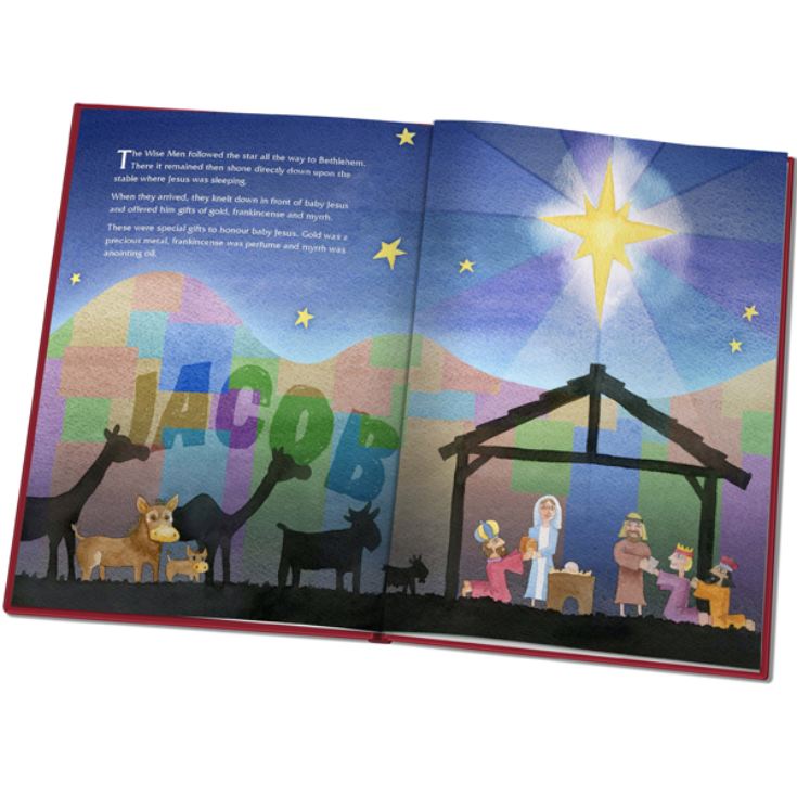 Personalised Nativity Story Embossed Classic Hardcover product image