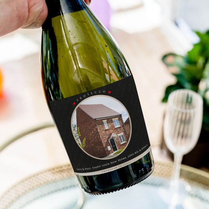 Personalised New Home Photo Upload Prosecco product image