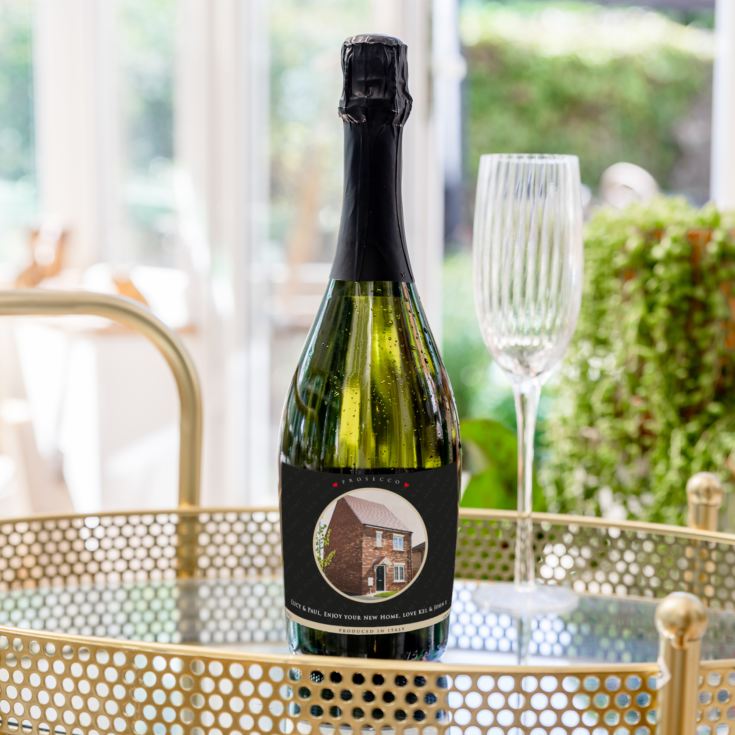 Personalised New Home Photo Upload Prosecco product image