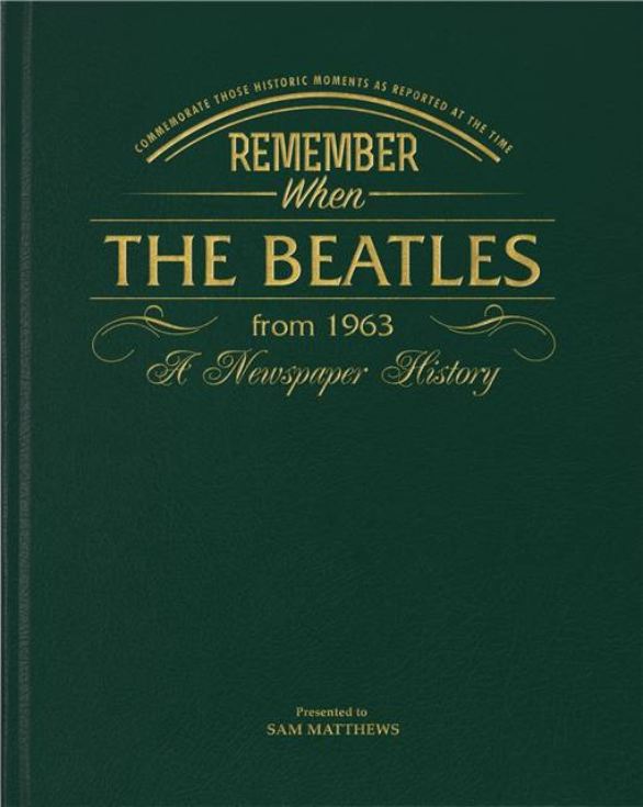 Newspaper Beatles Book -  Leatherette Cover product image
