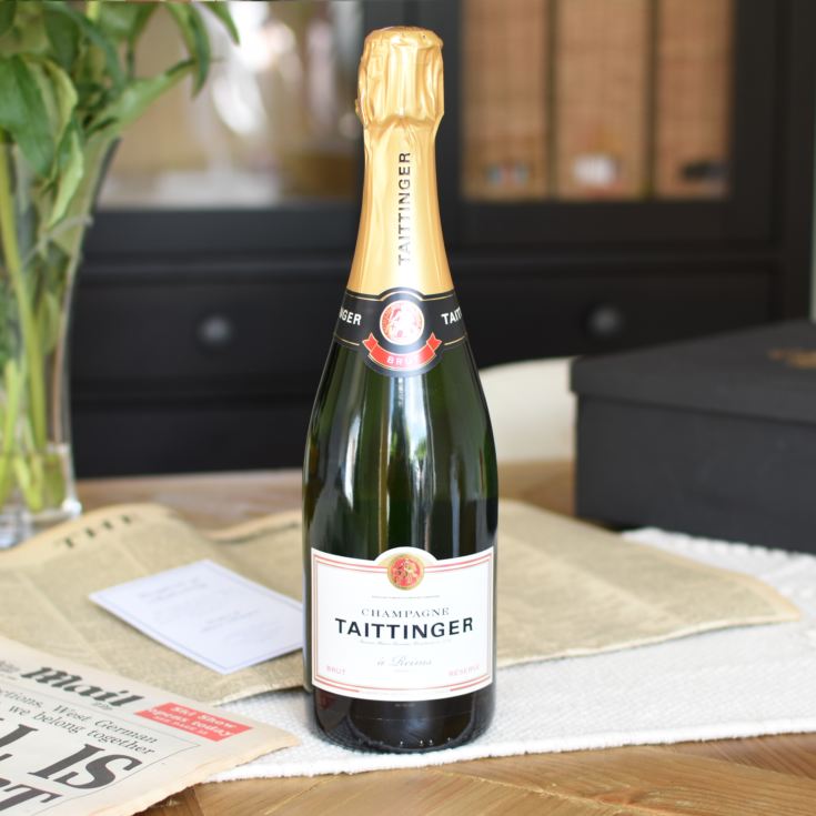 Double Newspaper & Taittinger Champagne Anniversary Gift Set product image