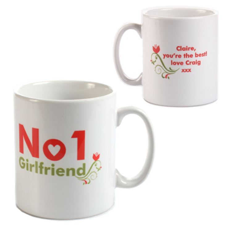 Personalised Number 1 Girlfriend Mug product image
