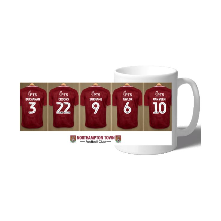 Personalised Northampton Town FC Dressing Room Mug | The Gift Experience