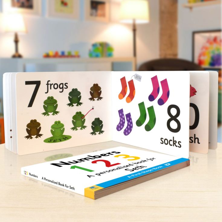 First Steps Numbers Personalised Board Book product image