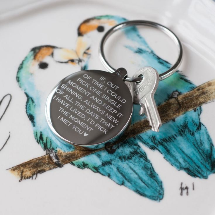 Personalised Moment I Met You Keyring product image