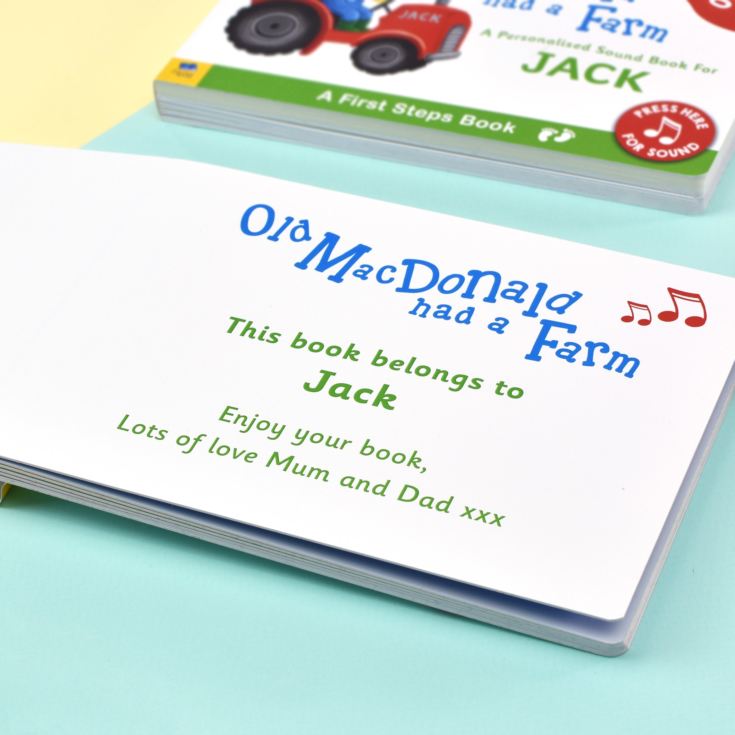Personalised Old Macdonald Sound Book product image