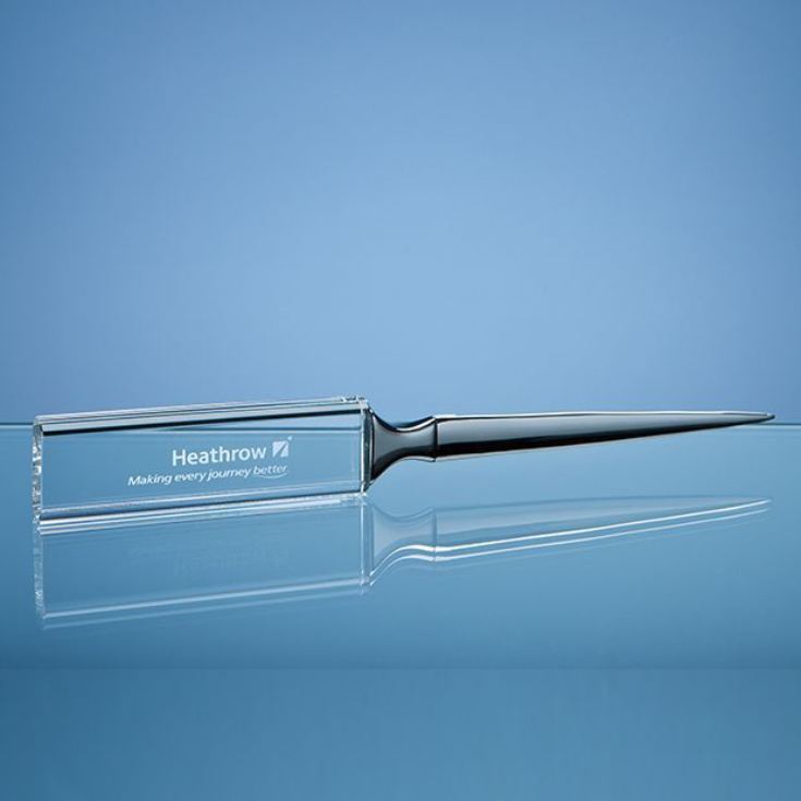 Personalised Optical Crystal Letter Opener In Presentation Box product image
