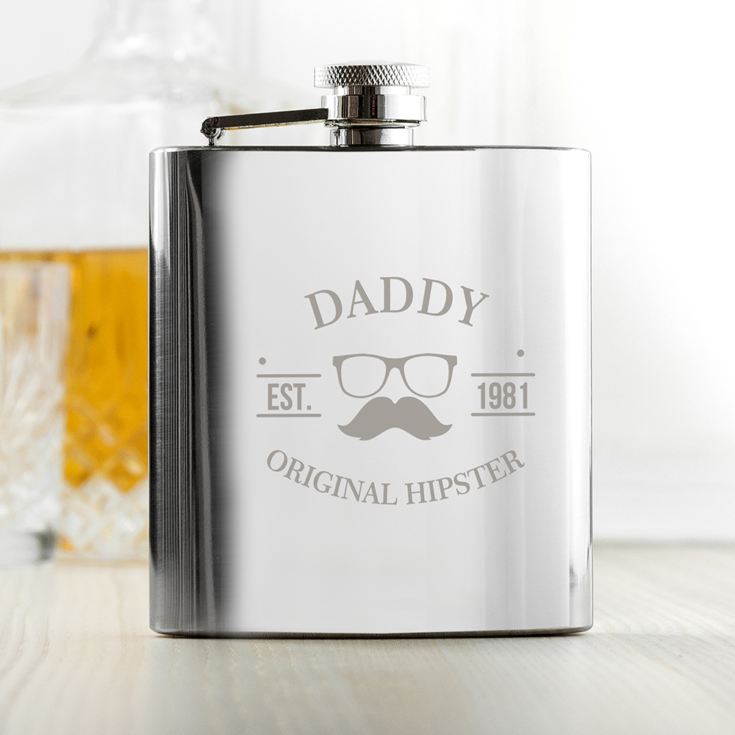 Original Hipster's Silver Hip Flask product image