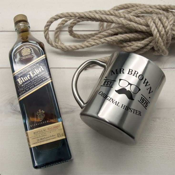 Original Hipster's Personalised Stainless Steel Mug product image