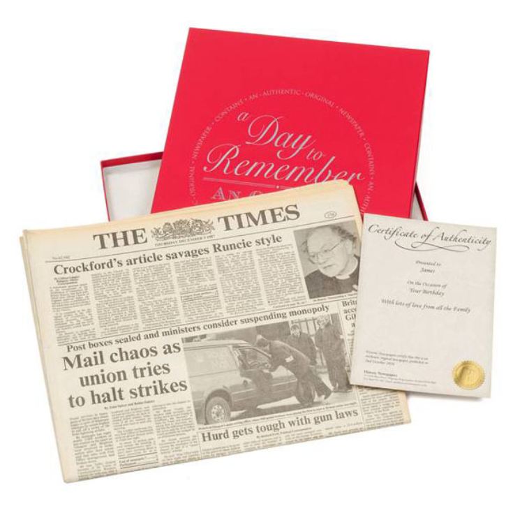 Gift Boxed Original Newspaper product image