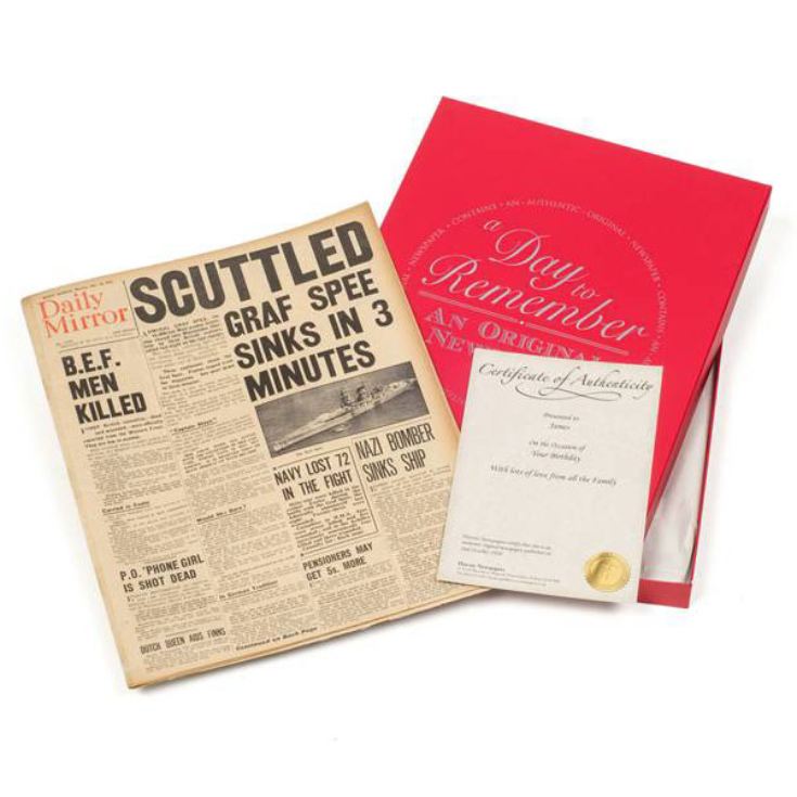 35th (Coral) Anniversary - Gift Boxed Original Newspaper product image