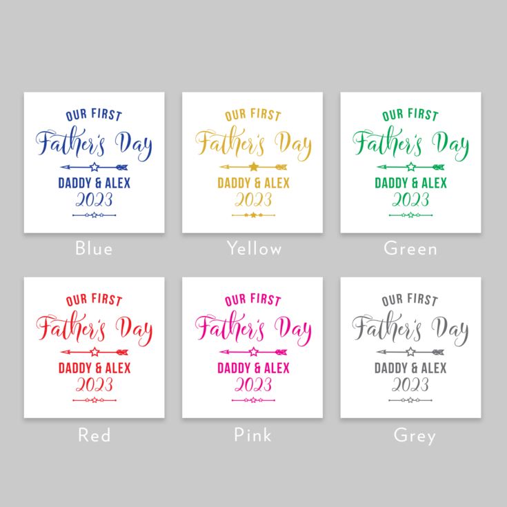 Personalised Our First Father's Day Baby Grow product image