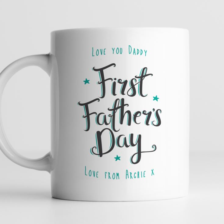 Personalised Our First Father's Day Mug product image