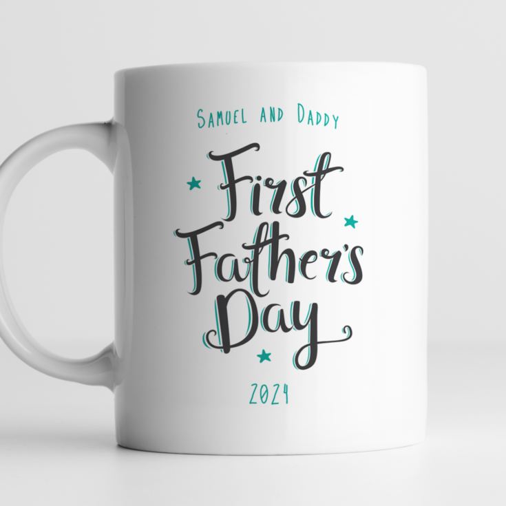 Personalised Our First Father's Day Mug product image