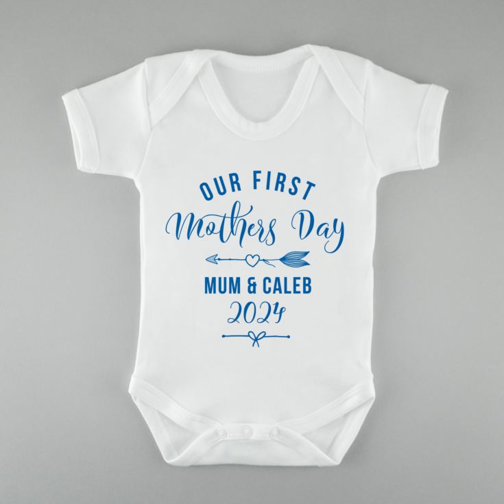 Personalised Our First Mother's Day Baby Grow product image