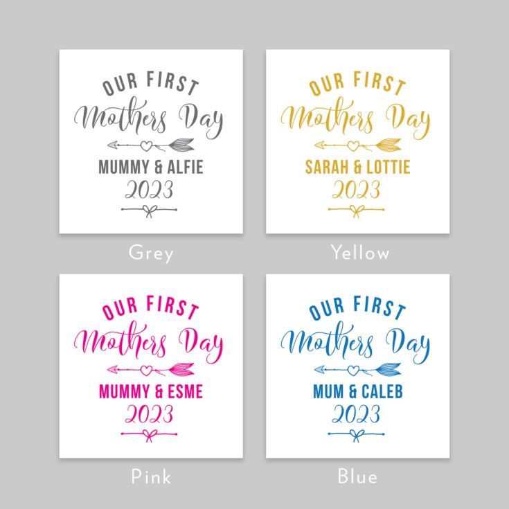 Personalised Our First Mother's Day Baby Grow product image