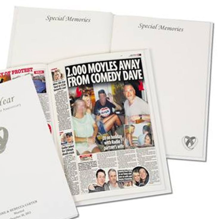 Our First Year Personalised Newspaper Book product image