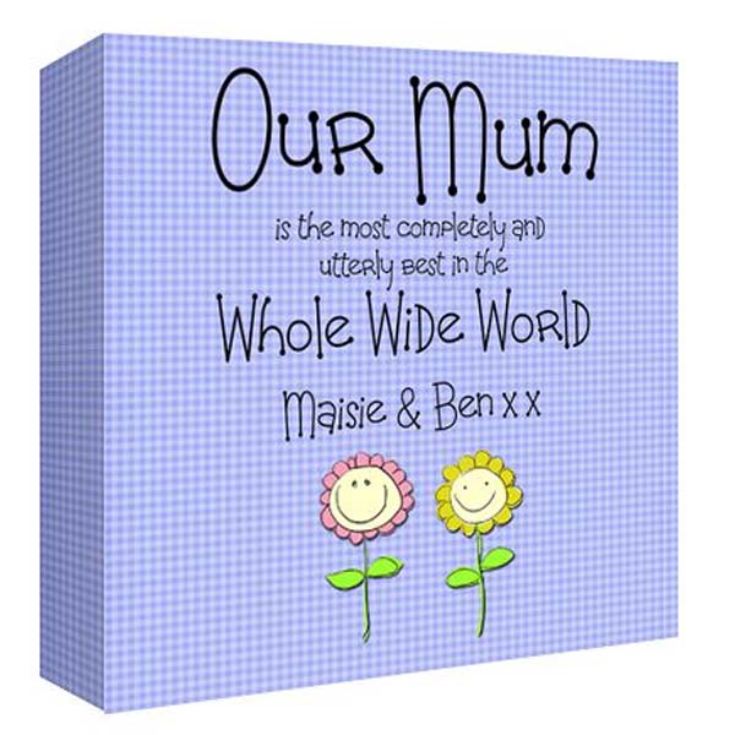 Our Mum Personalised Canvas Print product image