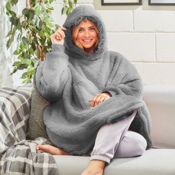Oversized Snuggle Hoodie - Grey | The Gift Experience