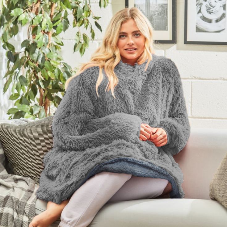 Oversized Snuggle Hoodie - Grey product image