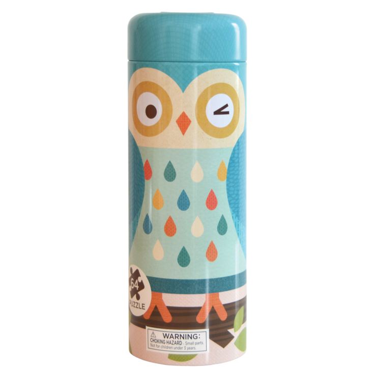 Petit Collage - Owl Family Jigsaw Puzzle & Coin Bank product image