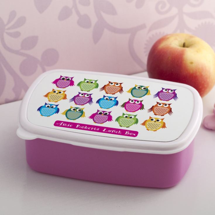 Personalised Owls Lunch Box product image