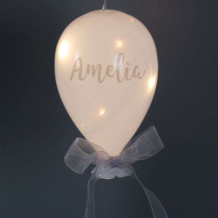 Personalised Message LED Hanging Glass Balloon product image