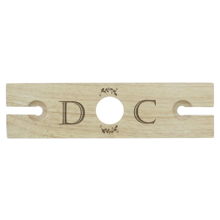 Personalised 'Initials' Wine Glass & Bottle Holder product image