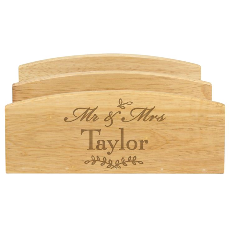 Personalised Mr & Mrs Wooden Letter Rack product image