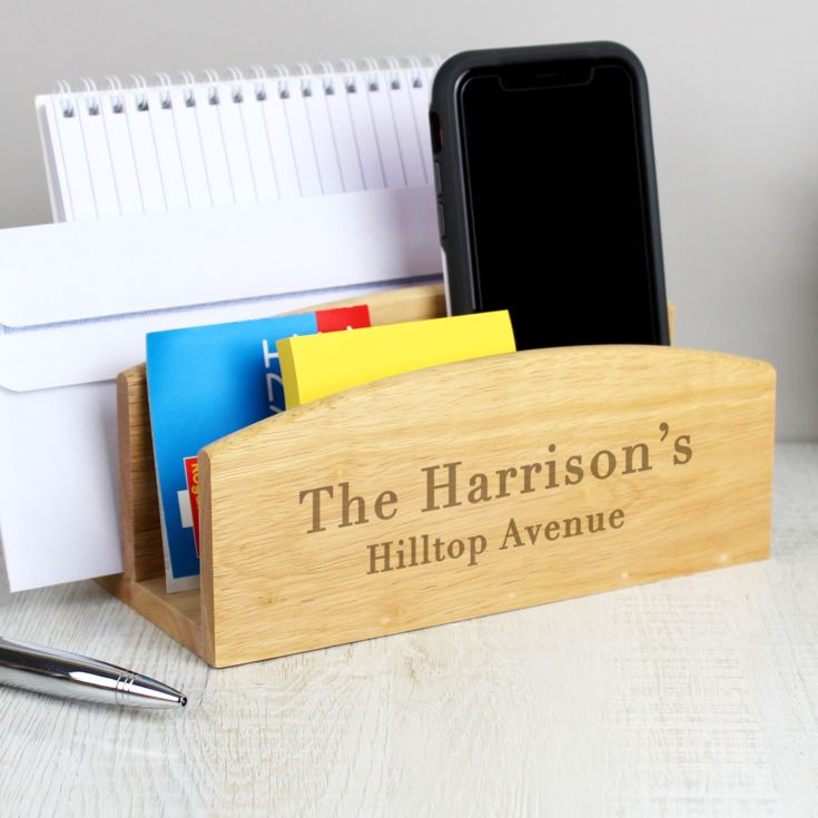 Personalised Free Text Wooden Letter Rack product image