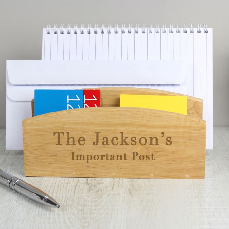 Personalised Free Text Wooden Letter Rack product image
