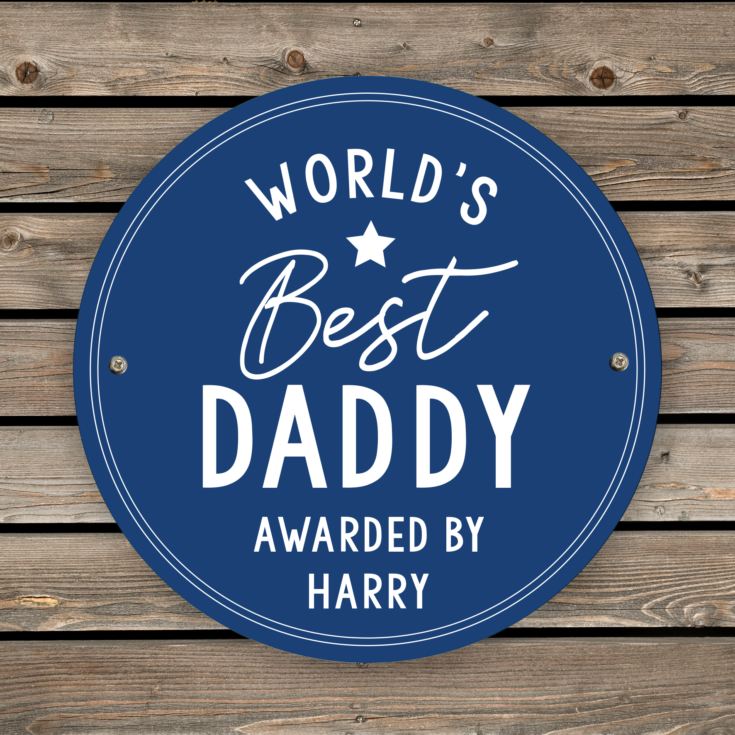 Personalised Worlds Best Blue Plaque product image