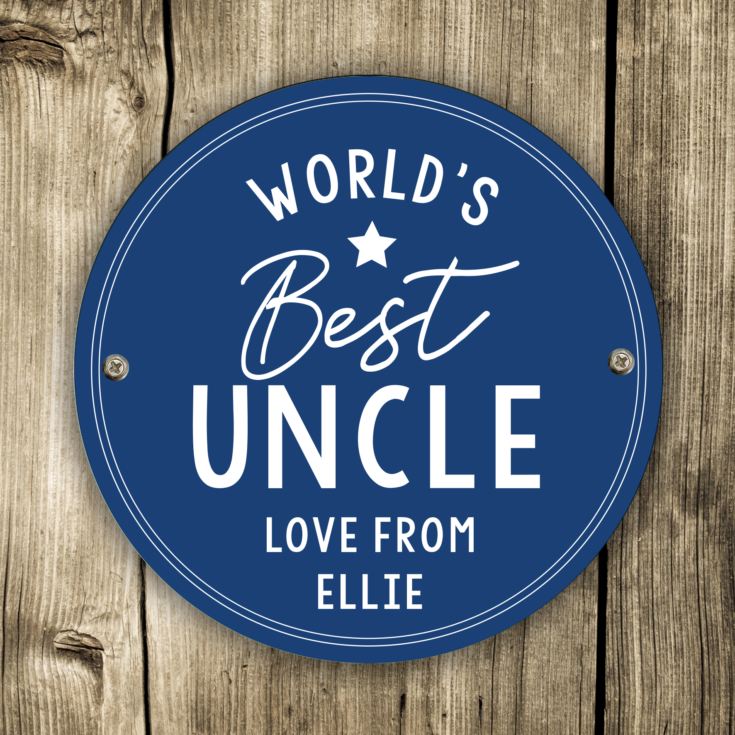 Personalised Worlds Best Blue Plaque product image