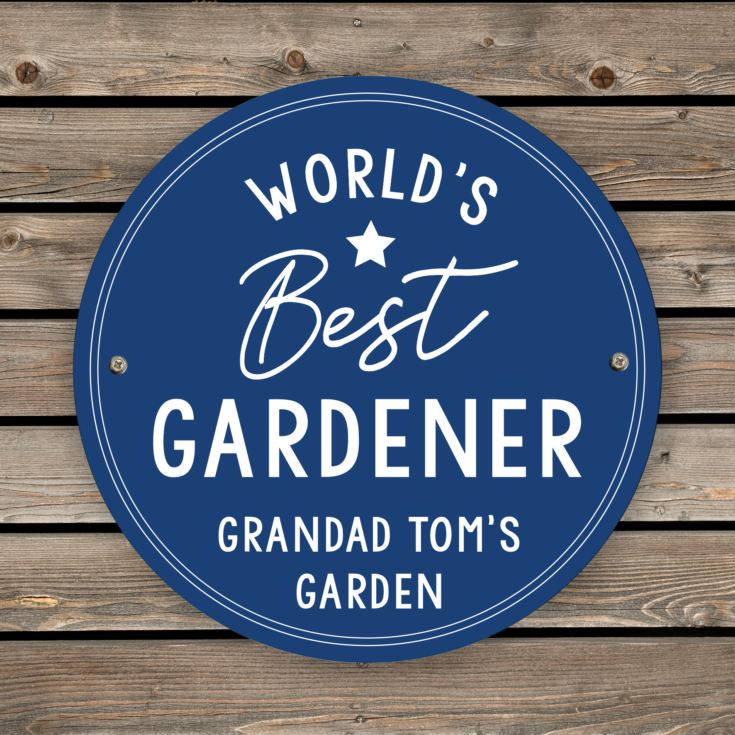 Personalised Worlds Best Blue Plaque product image