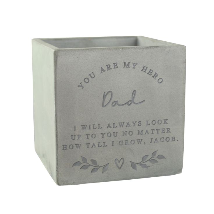 Personalised Free Text Concrete Pot product image