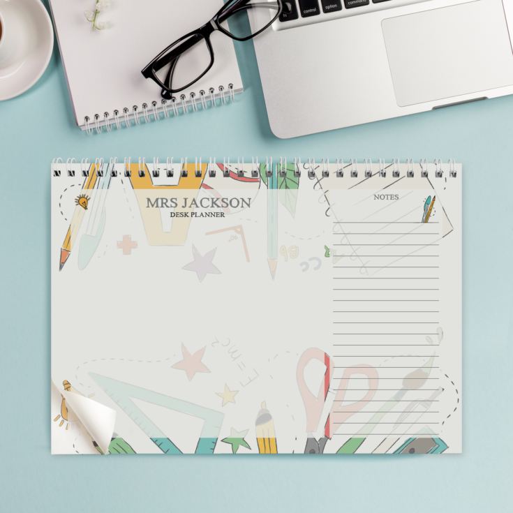 Personalised Teacher A4 Desk Planner product image