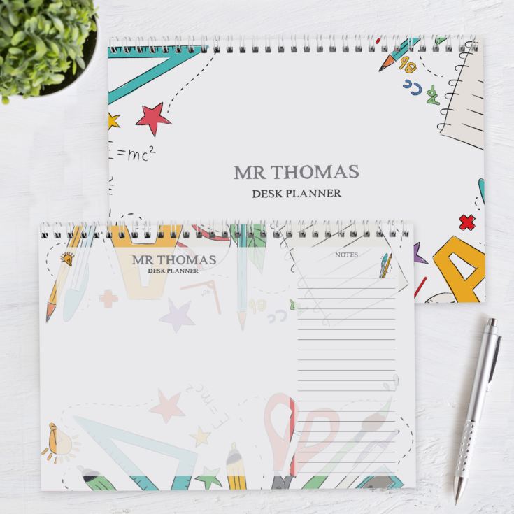 Personalised Teacher A4 Desk Planner product image